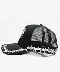 Any Means Necessary Thorns Black Trucker Hat