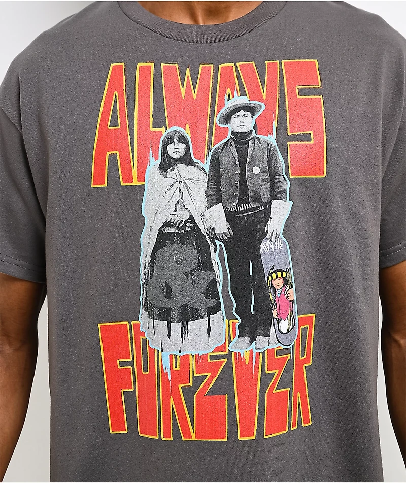 Apache Always And Forever Grey T-Shirt