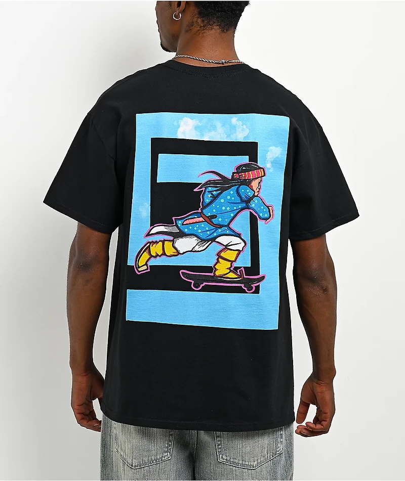 Apache Clouded Black T-Shirt