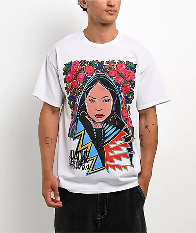 Apache Flower Girl White T-Shirt