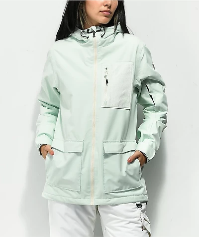 Aperture Aries All Over Light Teal 10K Snowboard Jacket