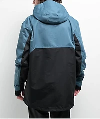 Aperture Atlas Turquoise Aqua & Black 10K Anorak Snowboard Jacket 2025