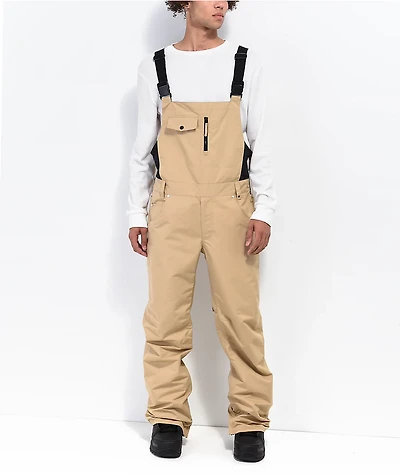Aperture Bibber Khaki 10K Snowboard Bib Pants 2023