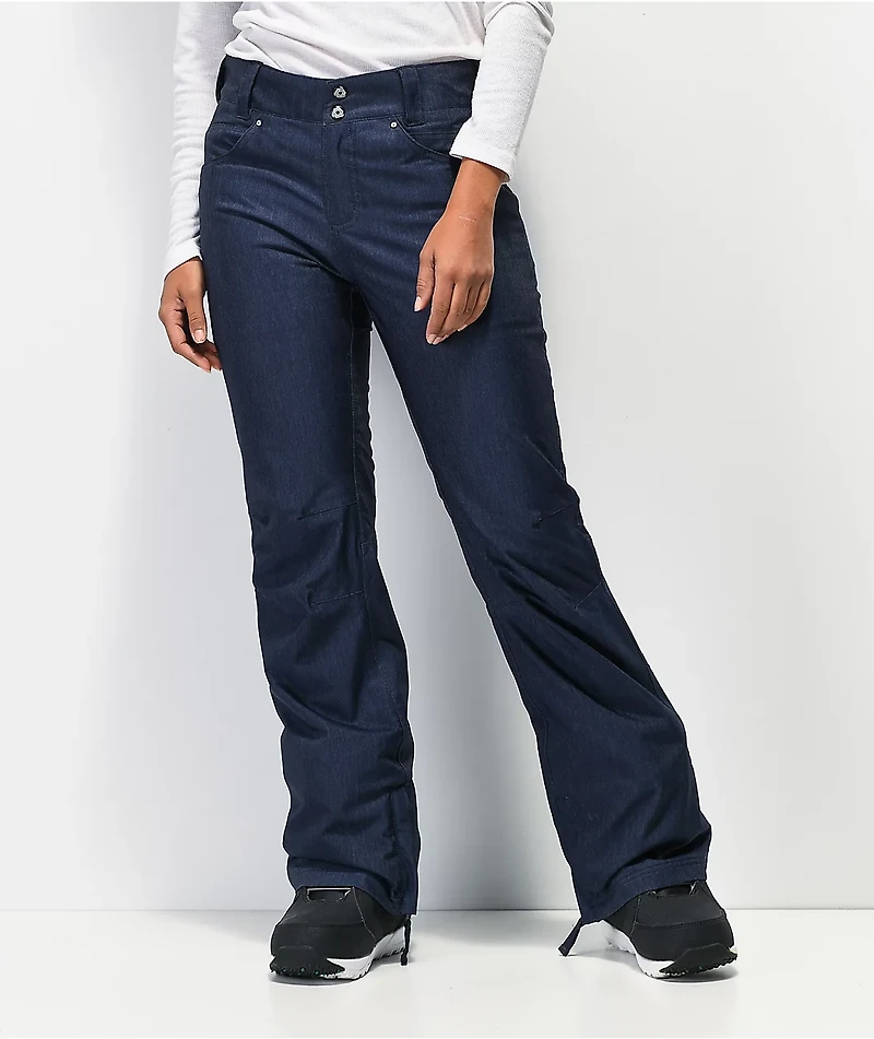 Aperture Crystaline Navy Denim 10K Snowboard Pants