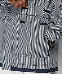 Aperture Double Diamond Rail Navy Stripe 10K Snowboard Jacket