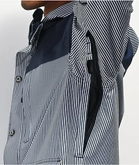 Aperture Double Diamond Rail Navy Stripe 10K Snowboard Jacket