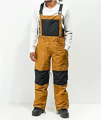 Aperture Jibbed Brown & Black Bib Snowboard Pants