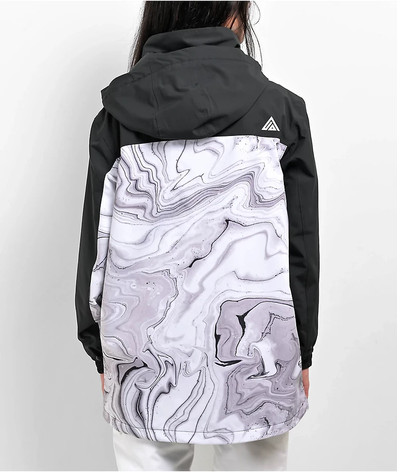 Aperture Lexi Black & Marble 10K Snowboard Jacket 2024