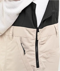 Aperture Steamboat Beige & Black 10K Bib Snowboard Pants