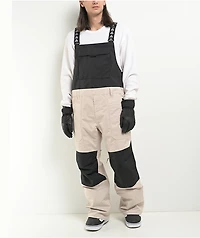 Aperture Steamboat Beige & Black 10K Bib Snowboard Pants