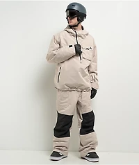 Aperture Steamboat Beige & Black 10K Bib Snowboard Pants