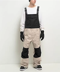 Aperture Steamboat Beige & Black 10K Bib Snowboard Pants