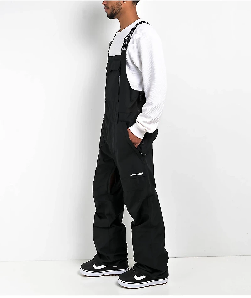 Aperture Steamboat Black 10K Snowboard Bib Pants