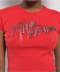 Apple Bottoms Chain Reaction Red Crop T-Shirt