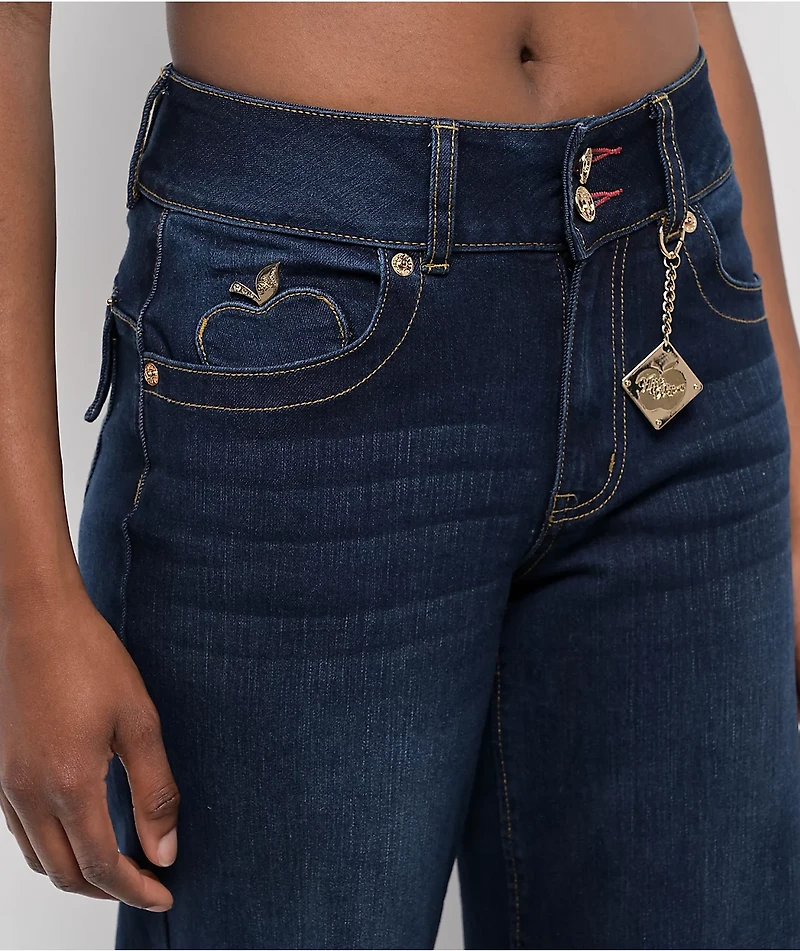 Apple Bottoms Forbidden Fit Blue Wide Leg Jeans
