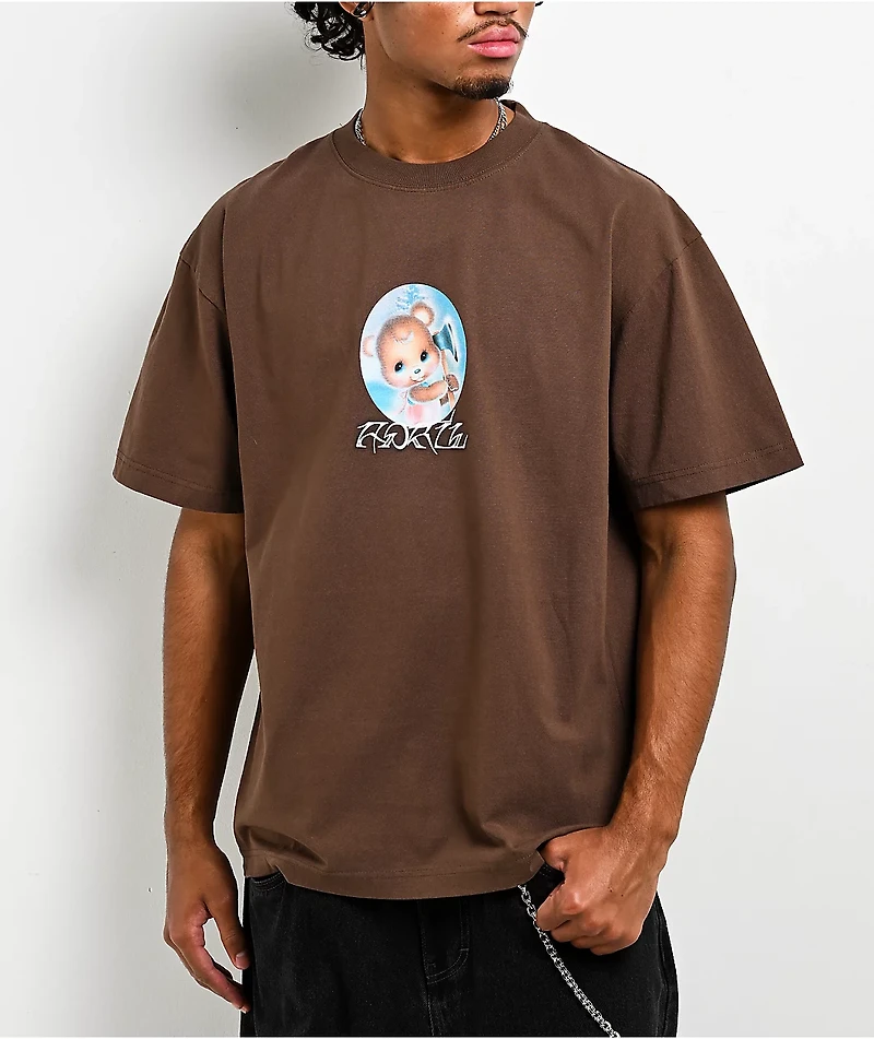 April Bear Brown T-Shirt