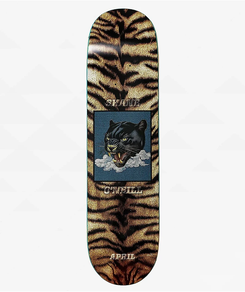 April O'Neill Leopard 8.125" Skateboard Deck
