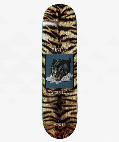 April O'Neill Leopard 8.125" Skateboard Deck