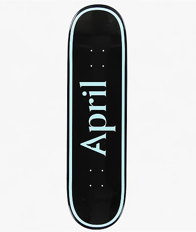April OG Logo Blue & Black 8.38" Skateboard Deck