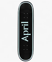 April OG Logo Blue & Black 8.38" Skateboard Deck