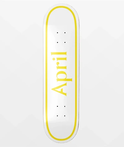 April OG Logo Twin 8.0" Skateboard Deck