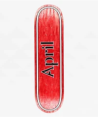 April Red OG Logo 8.5" Skateboard Deck