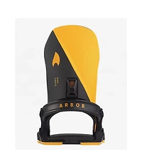 Arbor Hemlock Black & Candle Yellow Snowboard Bindings 2025