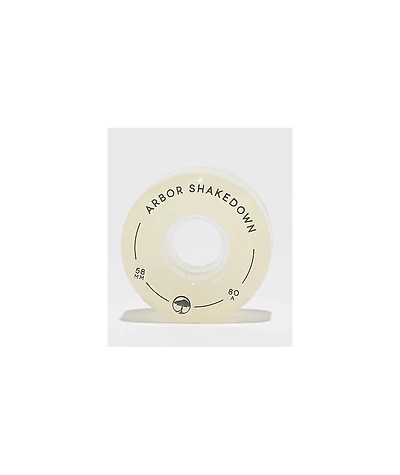 Arbor Shakedown 58mm 80a White Cruiser Skateboard Wheels