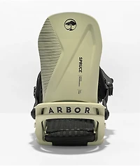 Arbor Spruce White Snowboard Bindings 2023