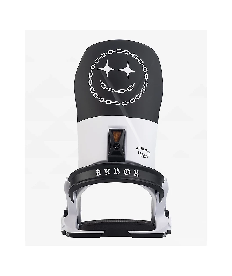 Arbor x Boss Dog Hemlock Black Snowboard Bindings 2025
