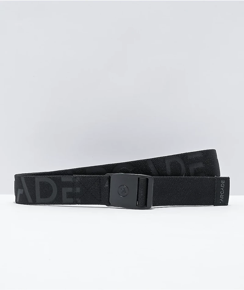 Arcade Zone Stamp Black Clasp Belt