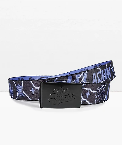 Artist Collective 90's Grunge Purple Web Belt
