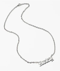 Artist Collective Anxiety 18" Silver Chain Necklace