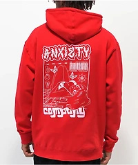 Artist Collective Anxiety Red Hoodie