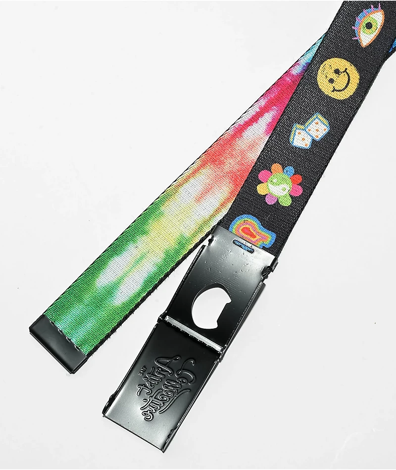 Artist Collective Chalk Icons Black Web Belt