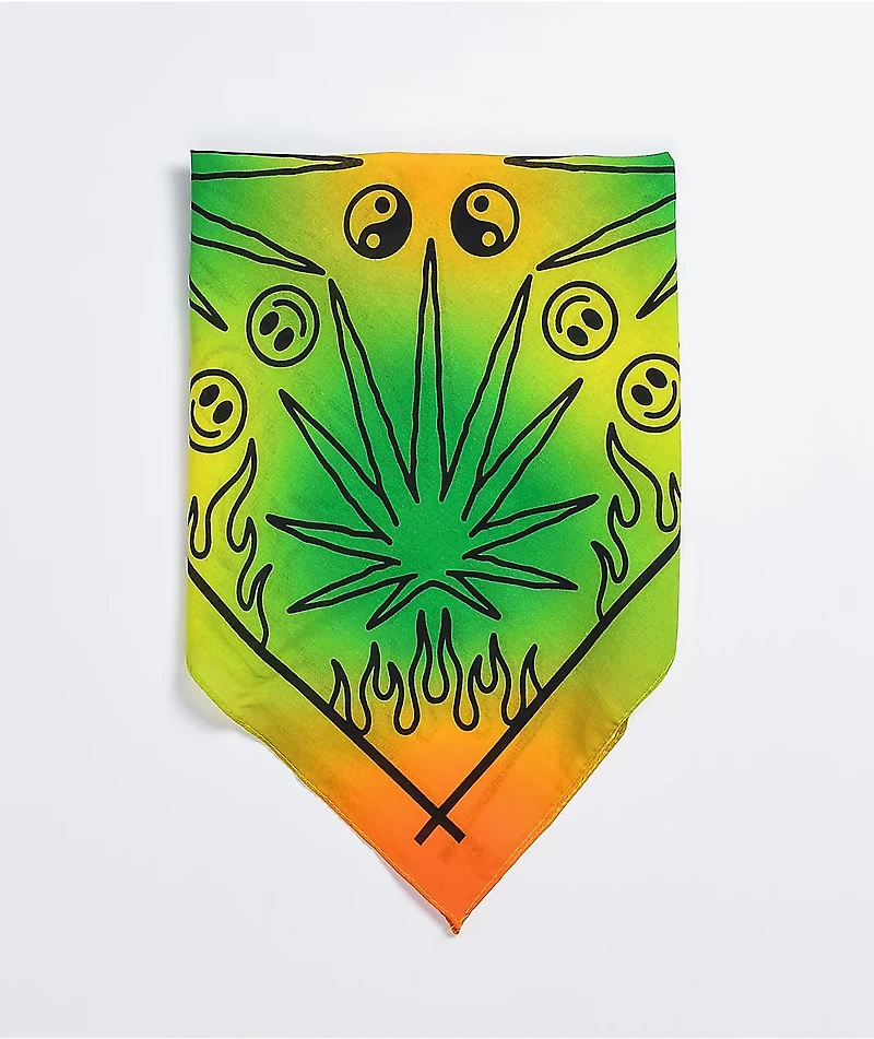 Artist Collective Culture Gradient Green & Yellow Bandana