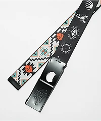 Artist Collective Desert Icons Reversible Black Web Belt