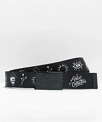 Artist Collective Desert Icons Reversible Black Web Belt
