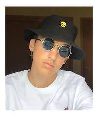 Artist Collective Drip Face Black Bucket Hat