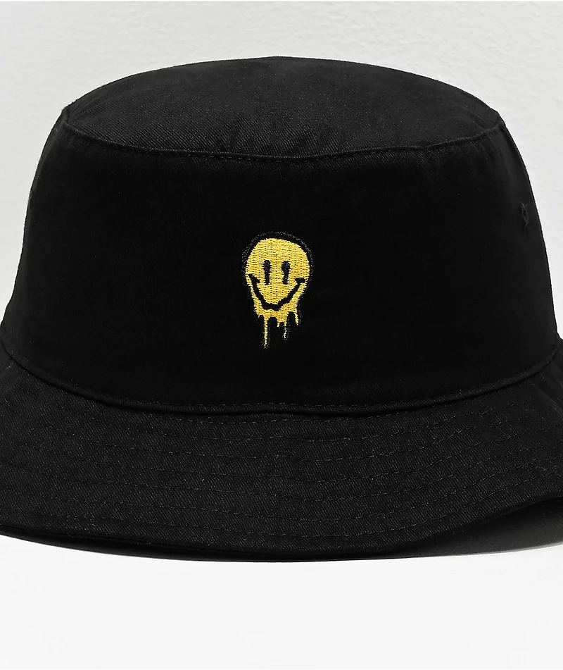 Artist Collective Drip Face Black Bucket Hat