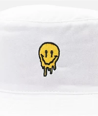 Artist Collective Drip Face White Bucket Hat