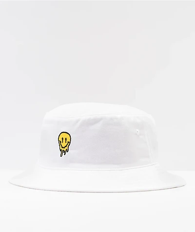 Artist Collective Drip Face White Bucket Hat