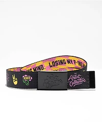 Artist Collective F'ing Mind Black Web Belt