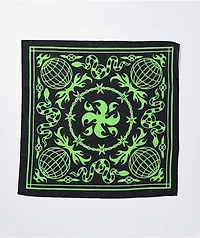 Artist Collective Globe Black & Lime Bandana