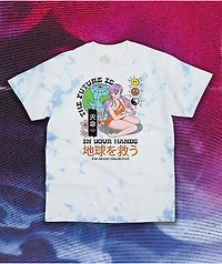 Artist Collective Your Hands Blue Tie Dye T-Shirt