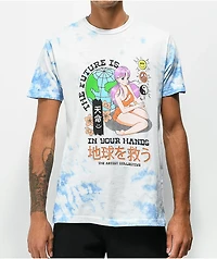 Artist Collective Your Hands Blue Tie Dye T-Shirt