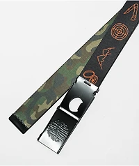 Artist Collective No Bucks Reversible Black & Camo Web Belt