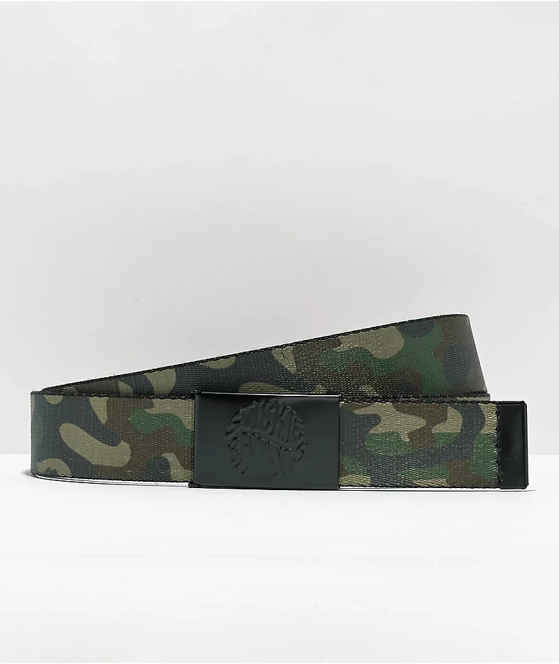 Artist Collective No Bucks Reversible Black & Camo Web Belt