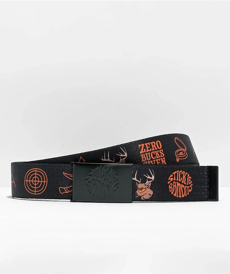 Artist Collective No Bucks Reversible Black & Camo Web Belt