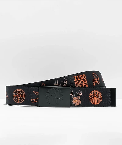 Artist Collective No Bucks Reversible Black & Camo Web Belt
